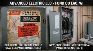 electrical panel upgrade before and after Fond du Lac WI- Signs Your Electrical Panel Needs Upgrading in Wisconsin
